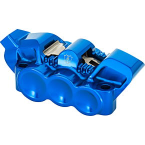 Monoblock Radial Brake Caliper - 100 mm - Left - Blue 320-134