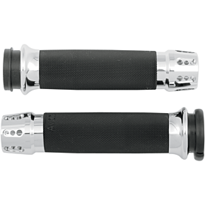 Grips - Gatlin - Custom - TBW - Chrome CC-85-CH-FL-GAT