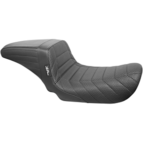 Le Pera Kickflip Seat - Flat Track Stitch - Black - FXD '06-'17 LK-591TRKPT