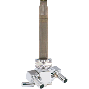 Fuel Valve - 22 mm - Hex - 90° - Chrome 3311-D-CH