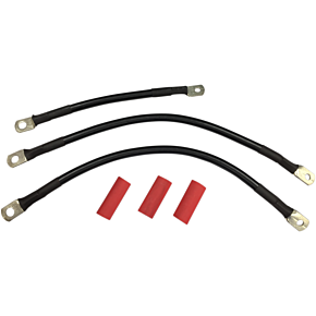 Black Battery Cable Set - '93-'08 FL 2113-0661