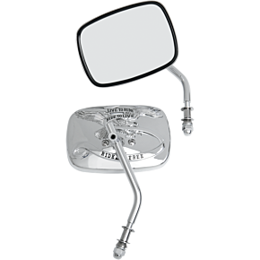 Live to Ride Mirrors - Chrome - Pair 0640-0475