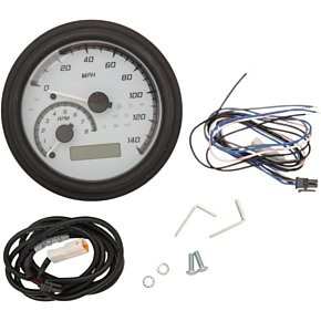 Dakota Digital MXV Series Analog Gauge System - White/Gray/Black MVX-2011-WG-K