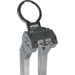 La Choppers Gauge Mount  - Single - Raw - Dyna/Sportster LA-7397-01R