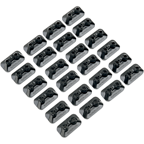 Double Backer Plates - Black - For Single Ply - 24 Pack 2522-P1-BLK
