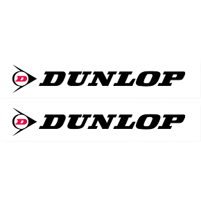 FX Swingarm Sticker - Dunlop - Black 02-7069