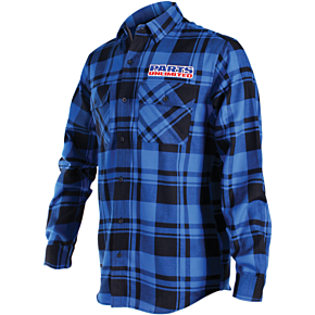 Parts Long-Sleeve Flannel Shirt - Blue/Black - Small PSU34S68BLSR