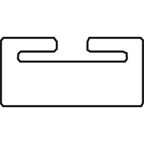 Black Replacement Slide - UHMW - Profile 13 - Length 41.50" - Yamaha 13-4142-0-01-01