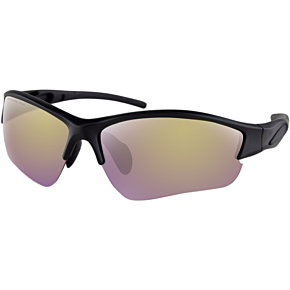 Rapid Sunglasses - Matte Black - Purple HD Yellow Revo Mirror BRAP001H