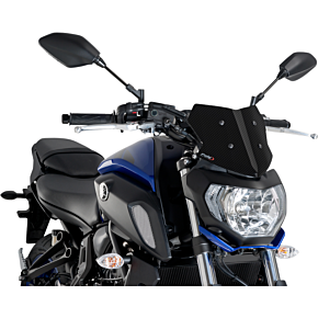PUIG Naked Sport Windscreen - Carbon - Yamaha