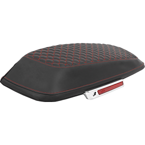 Saddlebag Lid Covers - Dragon Scale - Red Stitch - FLH/FLT '14-'25 L870-14-20904