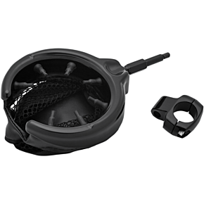 Kuryakyn Black Universal Drink Holder with Basket and Clamp for 1" Handlebars