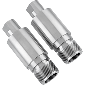 Cycle Visions Chrome Fork Tube Extensions - 41 mm Diameter - Extends +2" CV7100