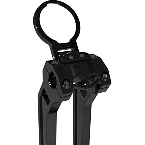 La Choppers Gauge Mount - Single - Black - Dyna/Sportster LA-7397-01B