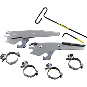 Memphis Shades Batwing - Mounting Kit - Polished - XL MEK2056