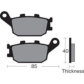 Vesrah Semi-Metallic Brake Pads - VD-163 VD-163