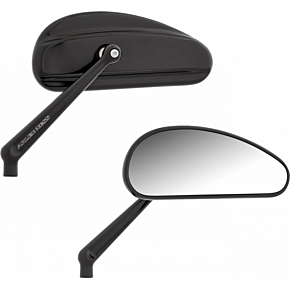 Mirrors - Downdraft - Side View - Elongated - Black 510-026