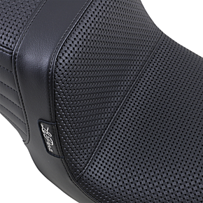 Tailwhip Seat - Basketweave - Black - FXD '99-'03 LN-581BW