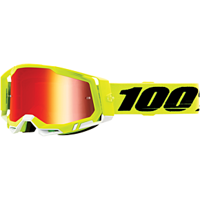 Racecraft 2 Goggles - Fluo Yellow - Red Mirror 50010-00004