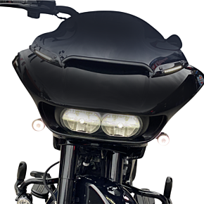Custom Dynamics Windshield Trim - Sequential Turn Signal - Black CD-RG-SWT-AW2-B