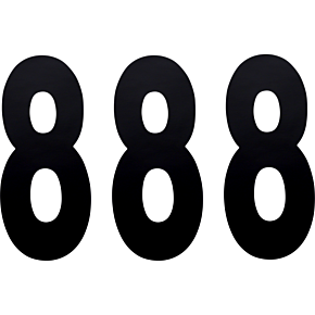 FX Number 8 - Black - 8" 02-4478