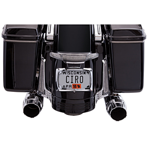 Ciro Taillight/License Plate Holder - Chrome 40053