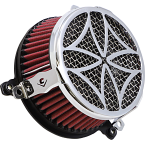 Cobra Air Filter - Cross - Chrome 606-0102-02-SB