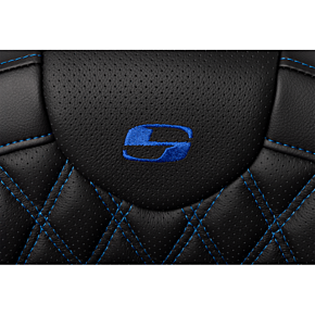 Roadsofa™ Seat - with Backrest - Blue Stitch - FL '08-'23 808-07B-182B1