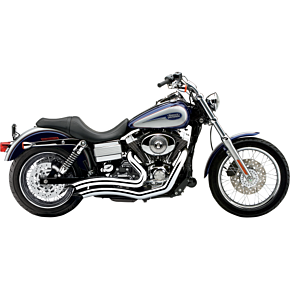 Cobra Speedster Swept Short Exhaust - Chrome - '12-'17 Dyna 6229