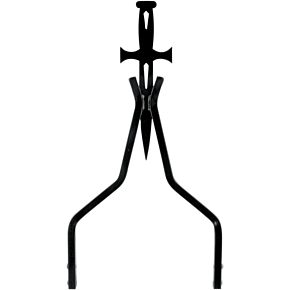 Cycle Visions Sissy Bar Stick - Black - 18" Daggertude CV-8029B