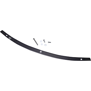 Klock Werks Windshield Trim - KERF - Black w Contrast Logo KW05-01-0576-B