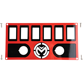 Moose Racing Dash Plate - Red - Pioneer 1000