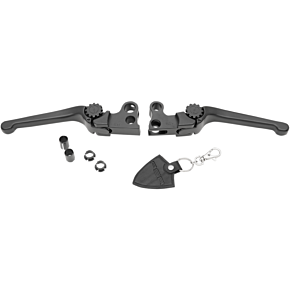 Powerstands Racing Lever Set - Anthem - Harley Davidson - Black 12-00654-22