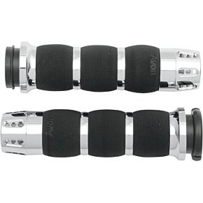 Grips - Gatlin - Air Cushioned - TBW - Chrome AIR-90-FLY-GAT