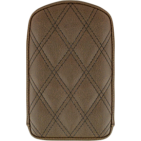 Lattice Stitched Sissy Bar Pad - Brown