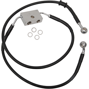 Brake Line - Front - +12" - Black - XL 1741-5299