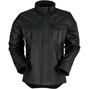 Motz Leather Shirt - Black - 5XL 2810-3400