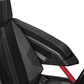 Kaliber Armrest Pads - Black w/ Black Stitching - Slingshot '15-'22 H44-1BK