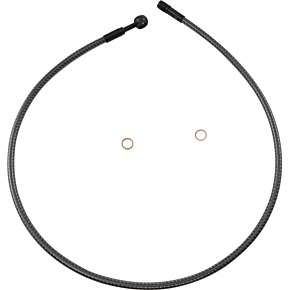 Brake Line - Front - 10 mm - 180° - 36" - KARBONFIBR AS77636