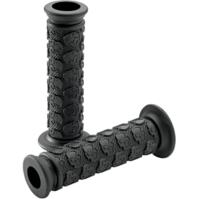 Grips - Skully - Open Ends - Black D701BKO