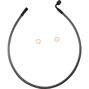 Brake Line - Front - 12 mm - 90° - 30" - KARBONFIBR AS778030
