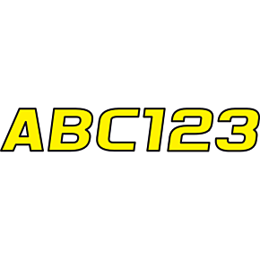 I.D. Sticker Kit - 700 Series - Yellow YEBLK700