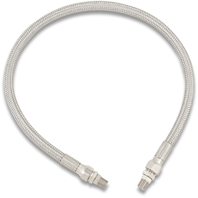 Oil Line with Fittings - Stainless Steel - 22" 0711-0055