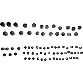 Bolt Covers - Black 2401-0705