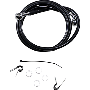 Brake Line - Front - Black - +10"  - '04-'10 XL 1741-2531