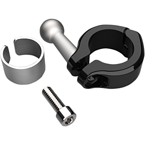 Ball Mount - Aluminum Clamp - 7/8" - 1" Handlebars - Black 50129