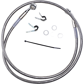 Brake Line - Front - +4" - Stainless Steel - XL 1741-2645