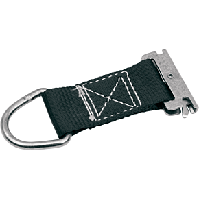 Parts Unlimited E-Track Strap - 7" - Black