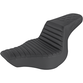 Saddlemen Step Up Seat - Tuck and Roll/Lattice Stitched - Black