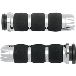 Grips - Excalibur - Air Cushioned - TBW - Chrome AIR-90-FLY-EX